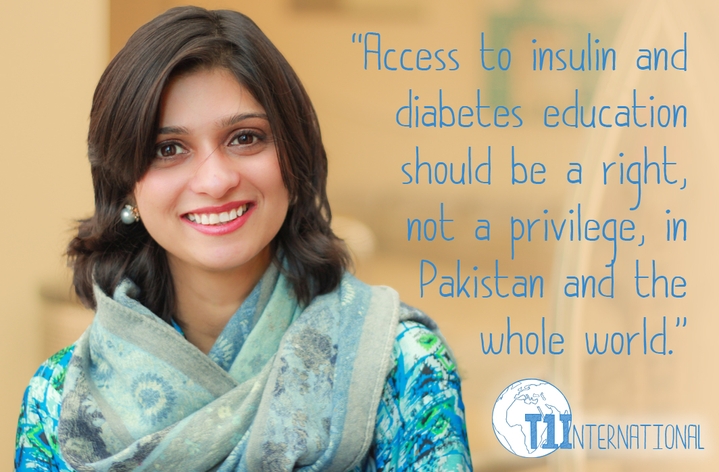 Sana in Pakistan says: Access to insulin and diabetes education should be a right, not a privilege, in Pakistan and the whole world.