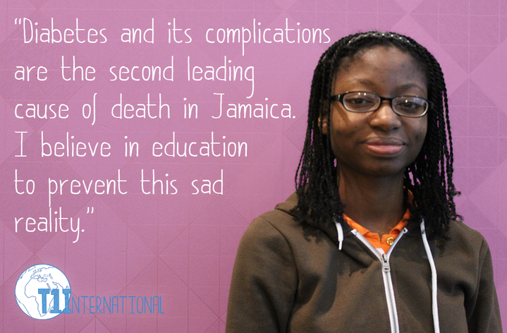 Peidra in Jamaica says: Diabetes and its complications are the second leading cause of death in Jamaica. I believe in education to prevent this sad reality.