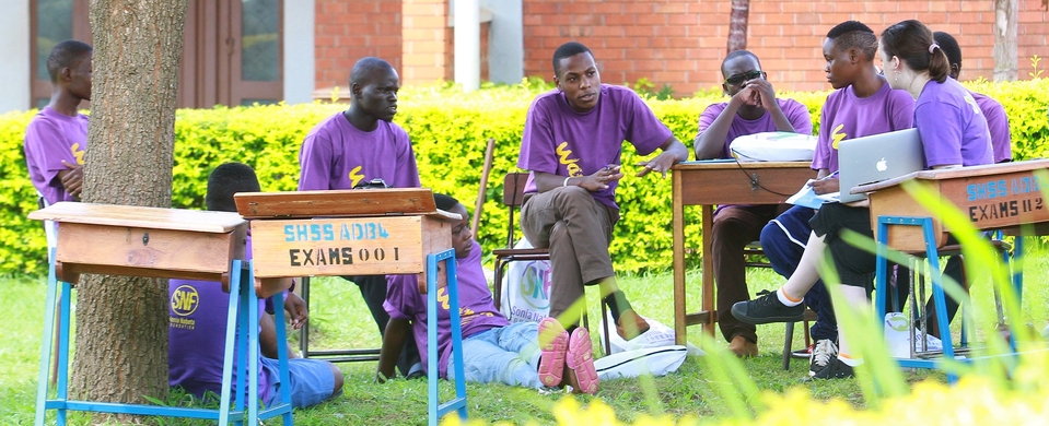 A group of African advocates with type 1 diabetes in Uganda doing advocacy training and planning together